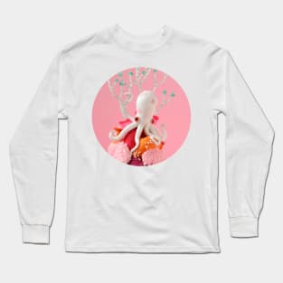 Anatomical Heart and White Octopus Long Sleeve T-Shirt